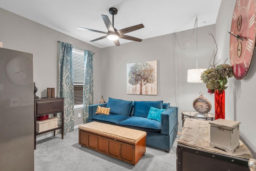 Bedroom number three. Upgraded ceiling fan. Bedroom number three. Upgraded ceiling fan.