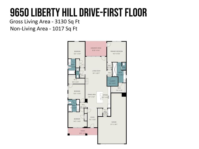 2D floor plan layout of this home in , Mint Hill, NC (Image 5).