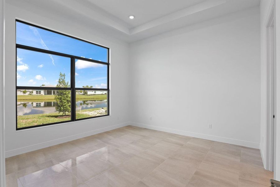 Furnished interior view inside a new home in Cresswind Palm Beach at Westlake, Westlake (Image 22).
