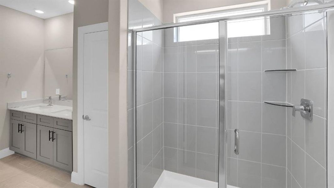 Furnished interior view inside a new home in The Avenue, Allen (Image 6).