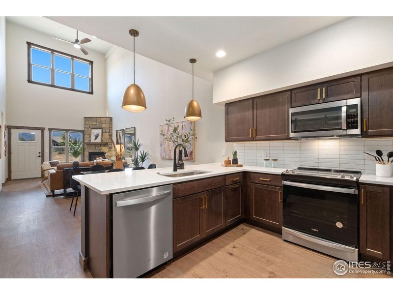 Furnished interior view inside a new home in , Estes Park (Image 8).