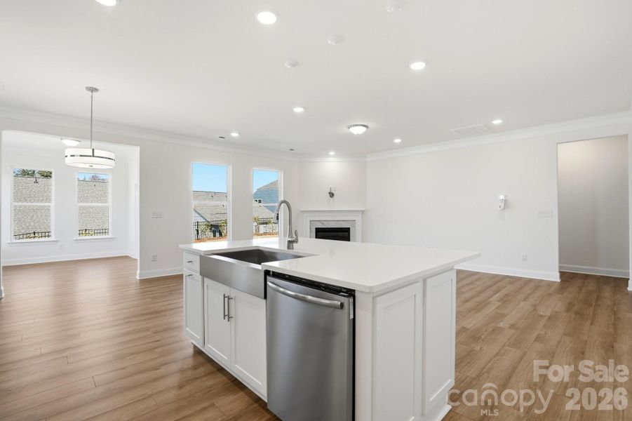 Furnished interior view inside a new home in Villas at Prestwick, Mooresville (Image 8).