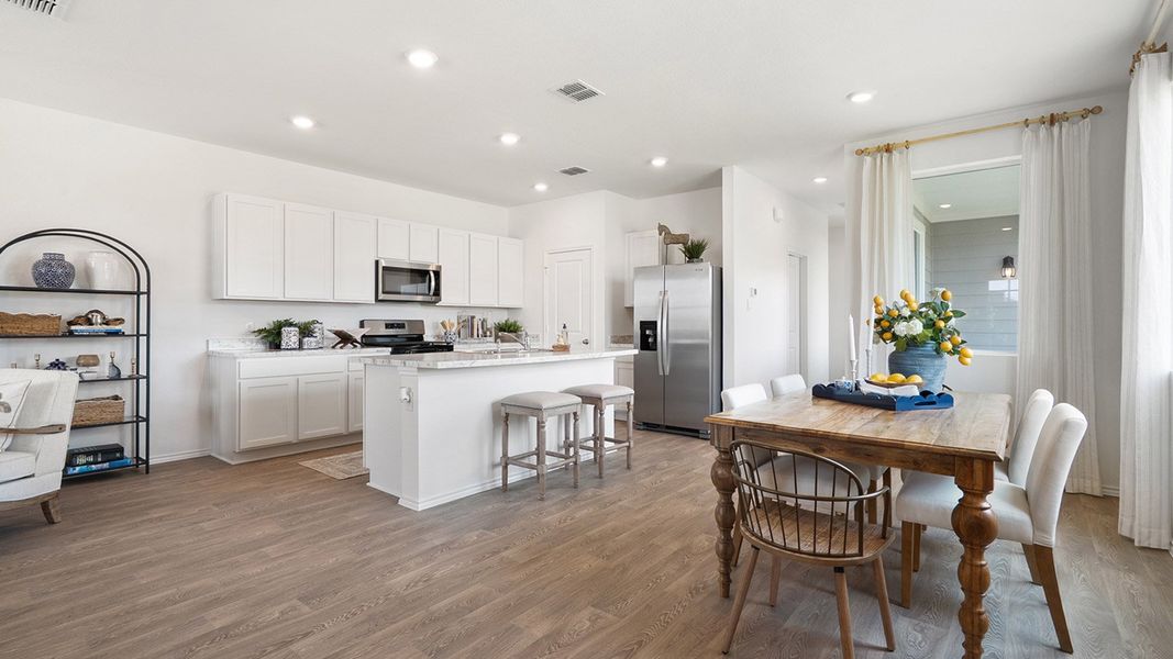 Representative furnished interior of a home built from the The Lyndon by D.R. Horton in Valverde, Bastrop (Image 4). Representative furnished interior of a home built from the The Lyndon by D.R. Horton in Valverde, Bastrop (Image 4).