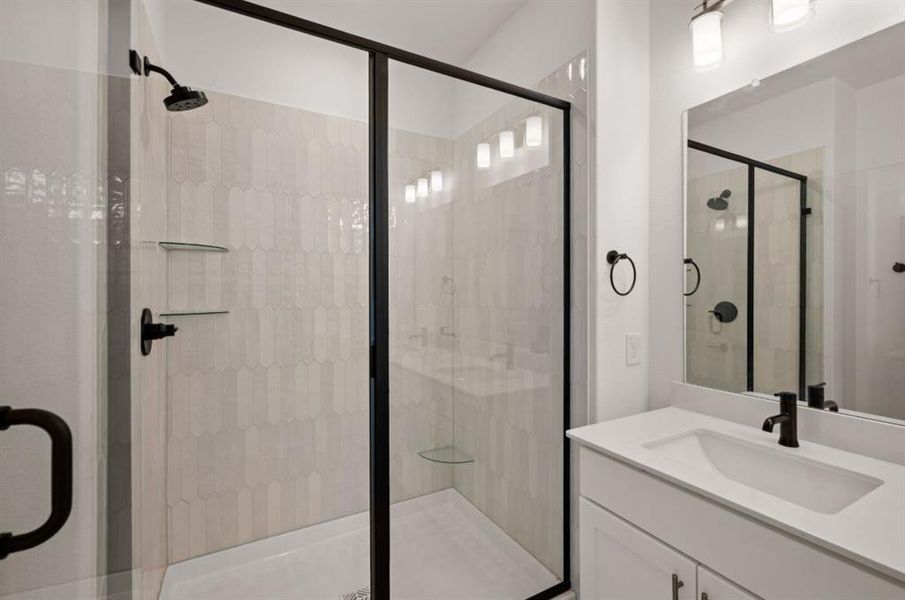 Furnished interior view inside a new home in Chelsea Commons, Allen (Image 9). Furnished interior view inside a new home in Chelsea Commons, Allen (Image 9).