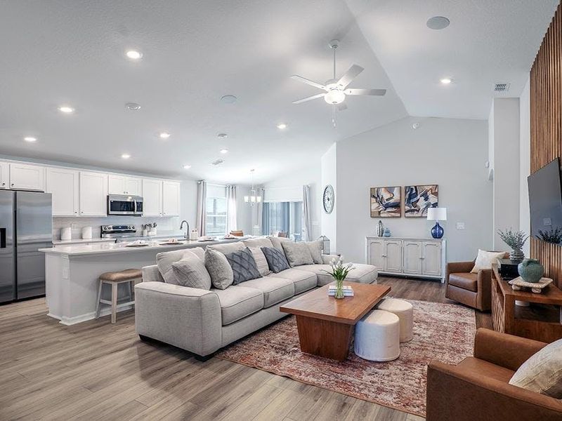 Your open living area allows for versatile furniture configurations - Raychel by Highland Homes Your open living area allows for versatile furniture configurations - Raychel by Highland Homes