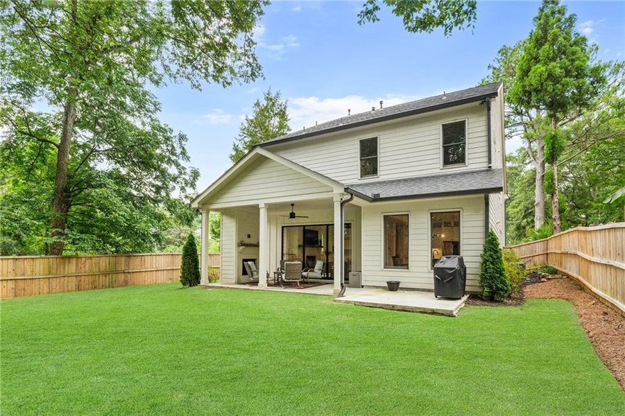 Front exterior of a new home in , Brookhaven, GA, highlighting curb appeal (Image 2). Front exterior of a new home in , Brookhaven, GA, highlighting curb appeal (Image 2).