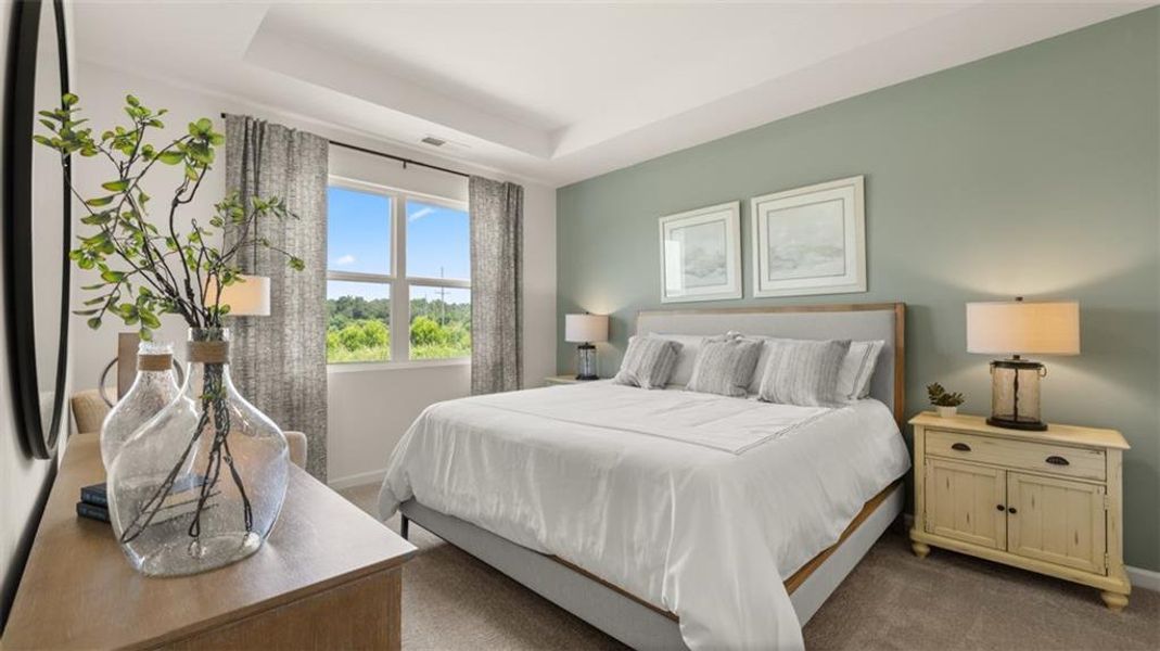 Furnished interior view inside a new home in The Preserve at Agricultural Village, Perry (Image 35).