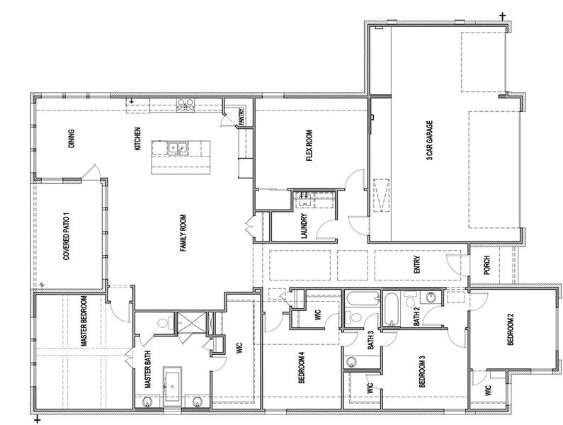2D floor plan layout of this home in The Grove at Vintage Oaks, New Braunfels, TX (Image 2). 2D floor plan layout of this home in The Grove at Vintage Oaks, New Braunfels, TX (Image 2).