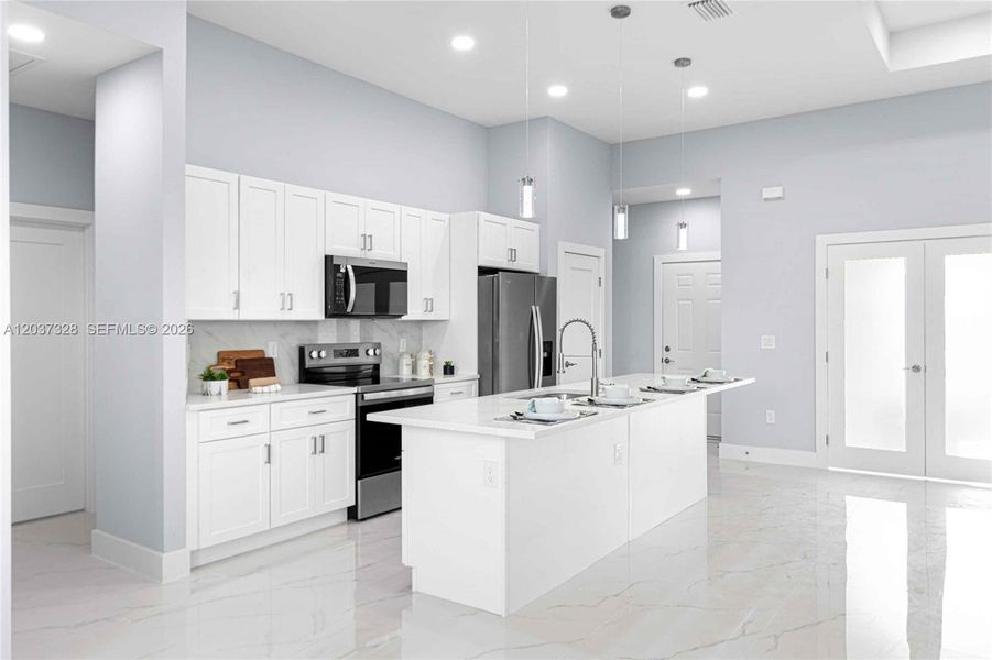 Furnished interior view inside a new home in , Lehigh Acres (Image 7).