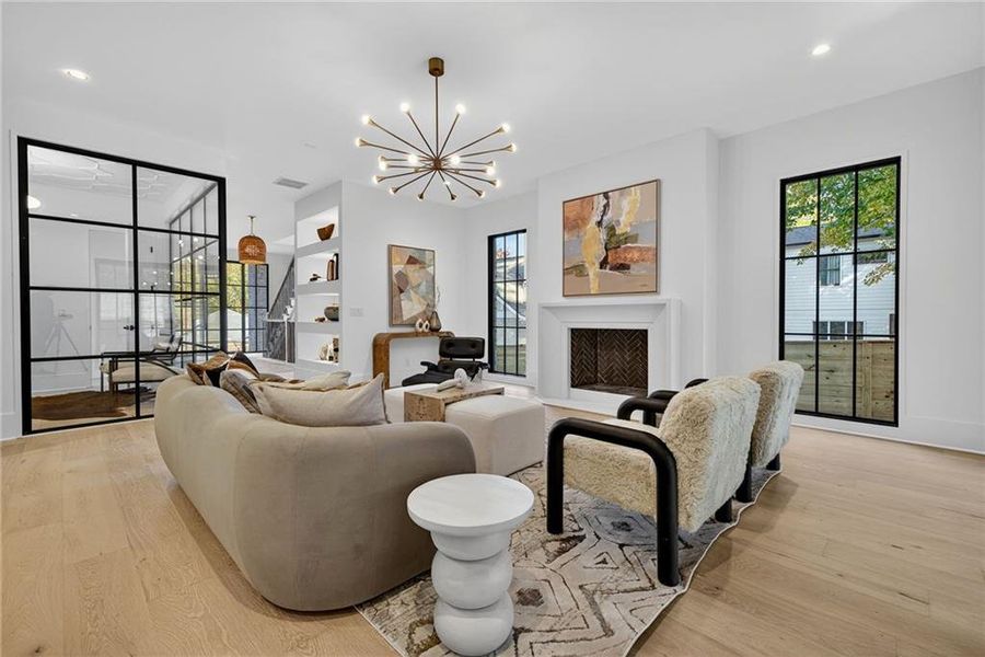 Furnished interior view inside a new home in , Atlanta (Image 12).