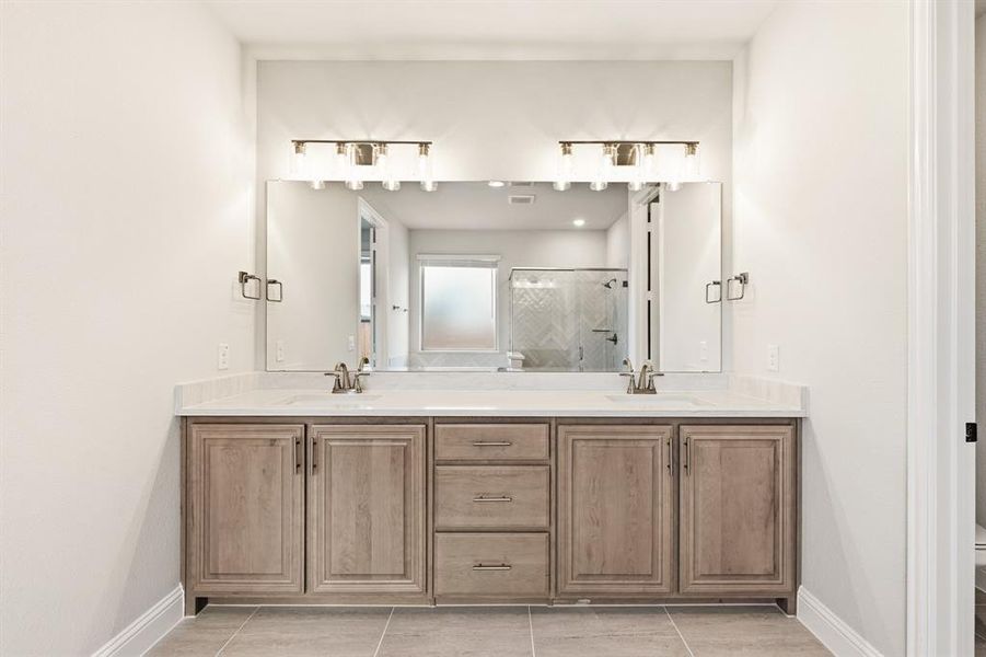 Furnished interior view inside a new home in Hayes Crossing, Midlothian (Image 19).