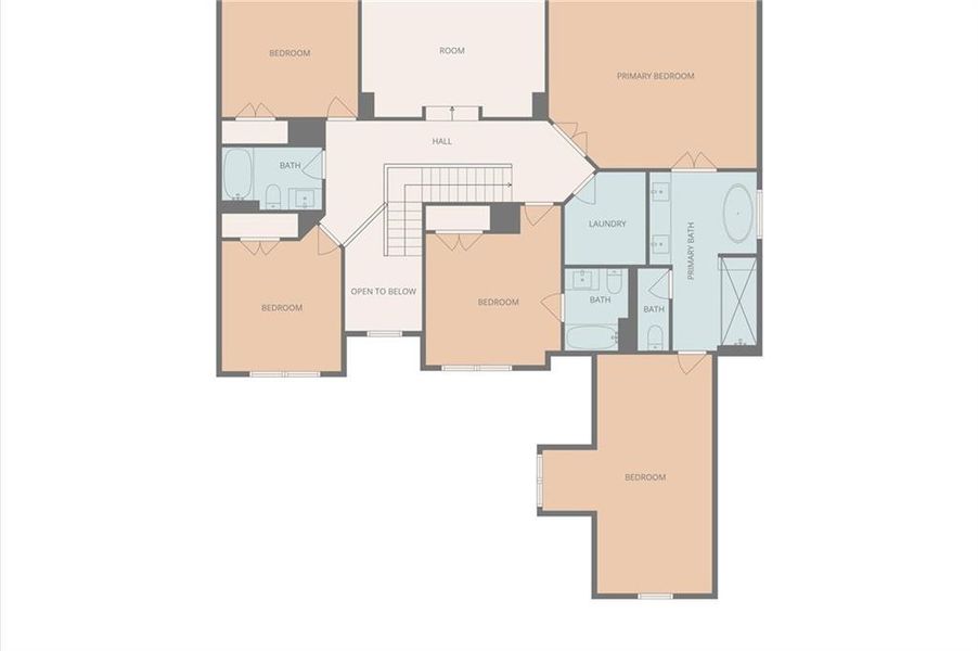 2D floor plan layout of this home in , Jefferson, GA (Image 6).