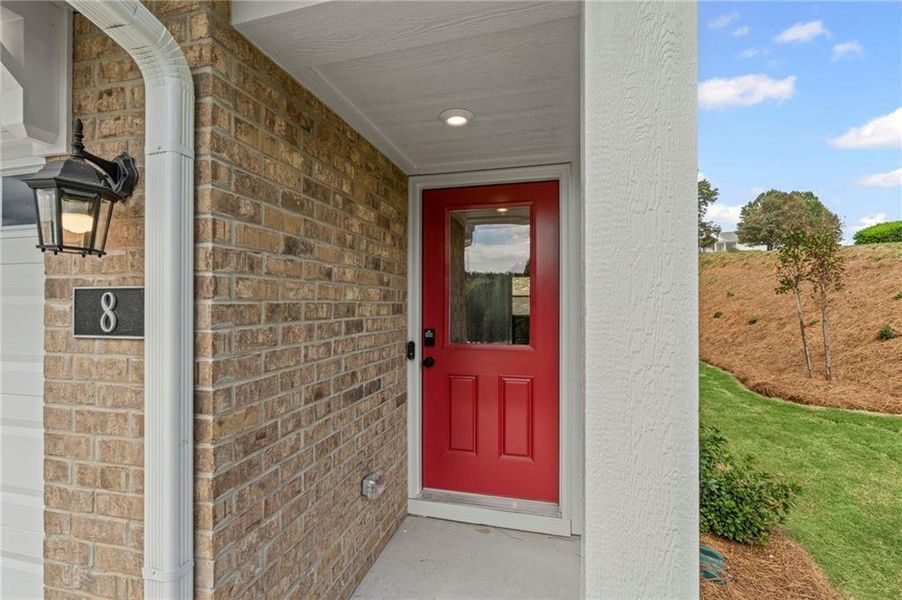 Exterior details and patio area of a home in Villas at Gold Creek, Dawsonville (Image 18).
