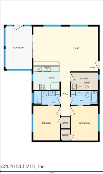 2D floor plan layout of this home in , Interlachen, FL (Image 5).