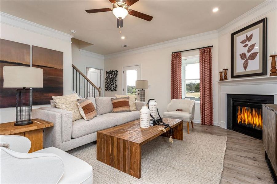 Furnished interior view inside a new home in Sagebrook, Powder Springs (Image 14). Furnished interior view inside a new home in Sagebrook, Powder Springs (Image 14).