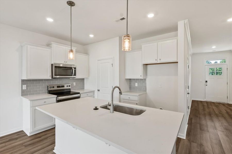 Furnished interior view inside a new home in Meece Townhomes, Easley (Image 4).