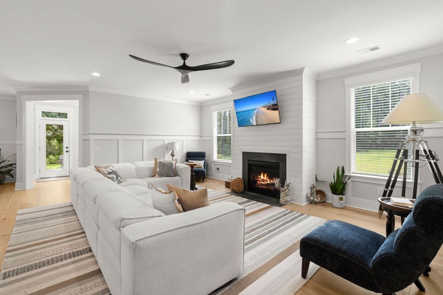 Furnished interior view inside a new home in , Huger (Image 22).