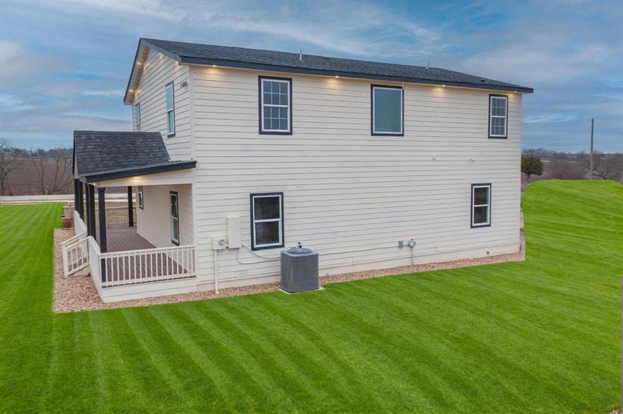 Exterior details and patio area of a home in , Abbott (Image 31). Exterior details and patio area of a home in , Abbott (Image 31).