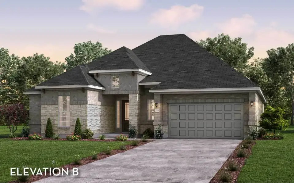 Representative exterior photo of a completed home built from the Capitola by CastleRock Communities in Lakesong, Grand Prairie, TX (Image 2).