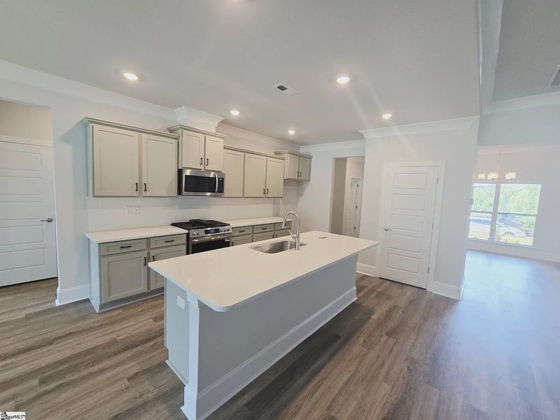 Furnished interior view inside a new home in Hidden Lake Estates, Greenville (Image 4).