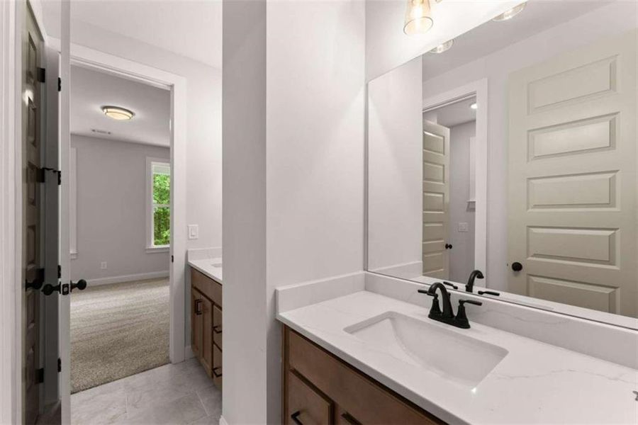 Furnished interior view inside a new home in , Clarkesville (Image 9).