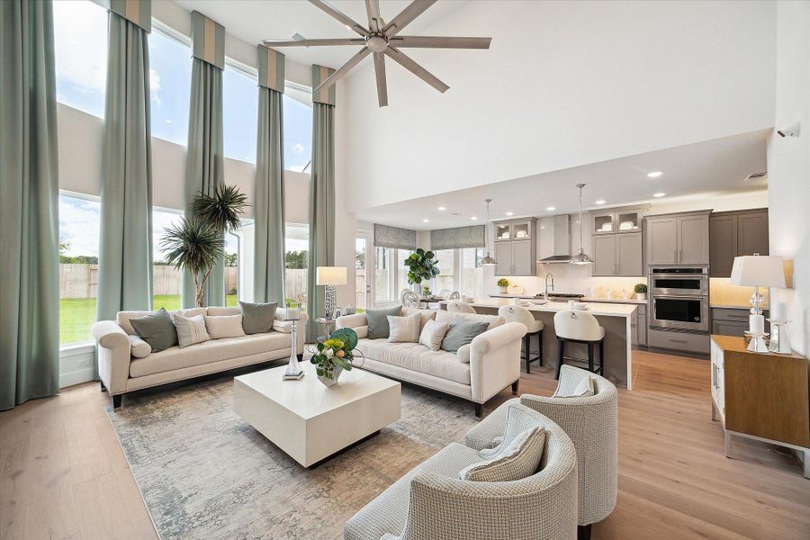 Representative furnished interior of a home built from the The Carter Z by Westin Homes in The Woodlands Hills – 65', Willis (Image 4).