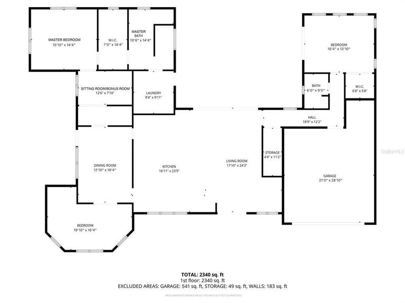 2D floor plan layout of this home in , Spring Hill, FL (Image 5).