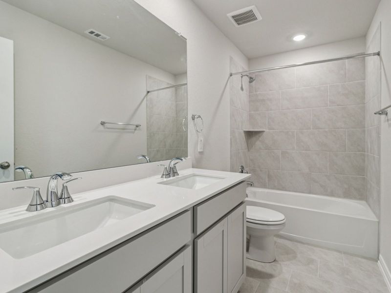 Furnished interior view inside a new home in Sagebrooke - Premier Series, San Antonio (Image 10). Furnished interior view inside a new home in Sagebrooke - Premier Series, San Antonio (Image 10).