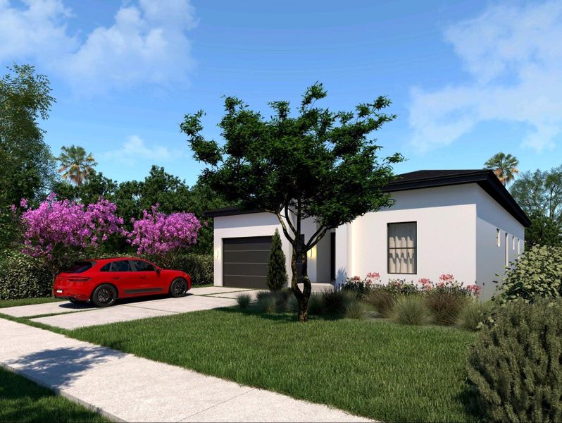Front exterior of a new home in , Fort Lauderdale, FL, highlighting curb appeal (Image 6).