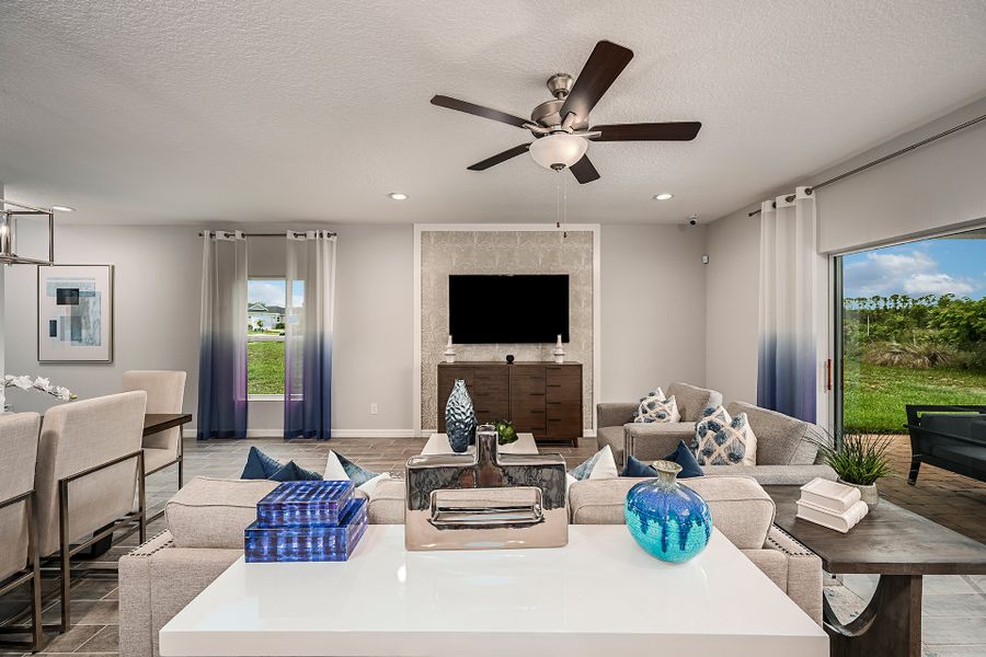 Representative furnished interior of a home built from the Sanibel by Risewell Homes in Preservation Pointe, Davenport (Image 5).