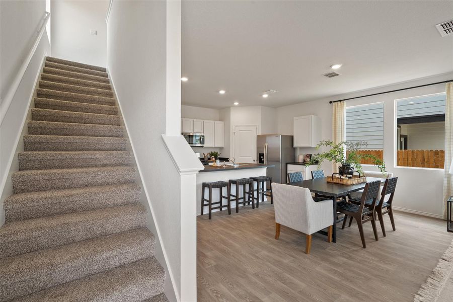 Furnished interior view inside a new home in Valverde, Bastrop (Image 13). Furnished interior view inside a new home in Valverde, Bastrop (Image 13).