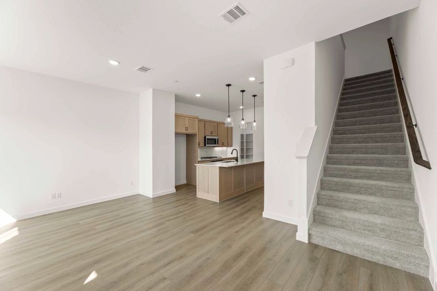 Open Kitchen-Living-Dining Room
