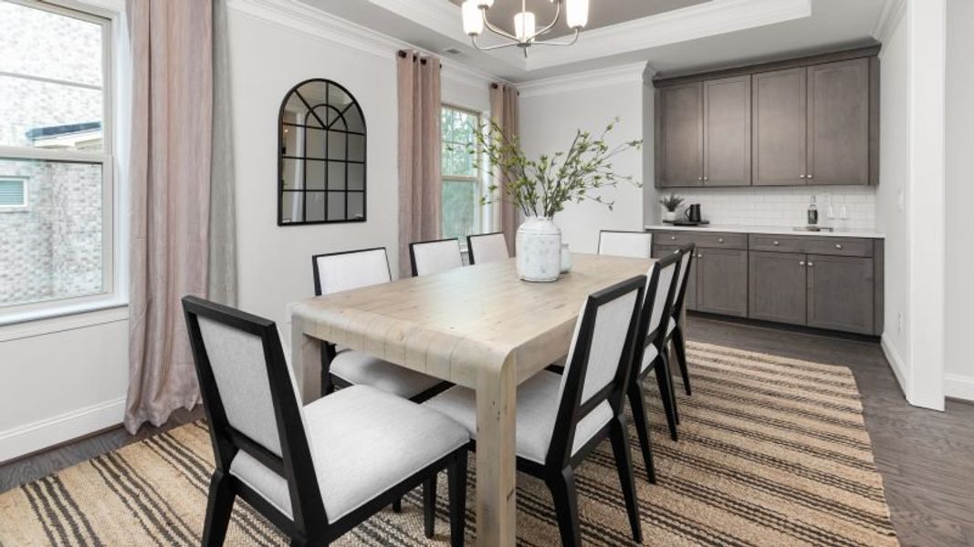 Furnished interior view inside a new home in Preserve at Carriage Cove, Oak Ridge (Image 8).