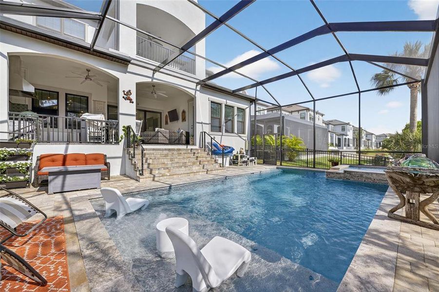Exterior details and patio area of a home in SouthShore Yacht Club: Somerset Preserve, Ruskin (Image 28).