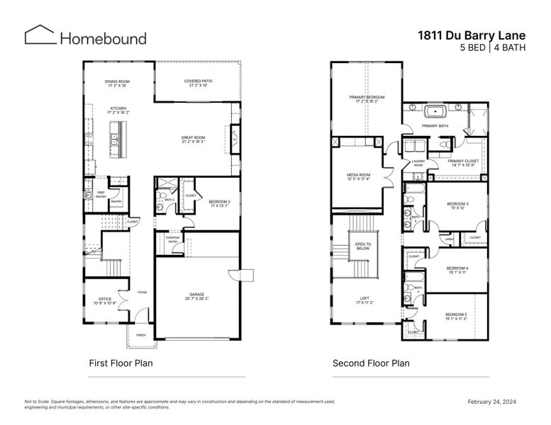 2D floor plan layout of this home in , Houston, TX (Image 2).