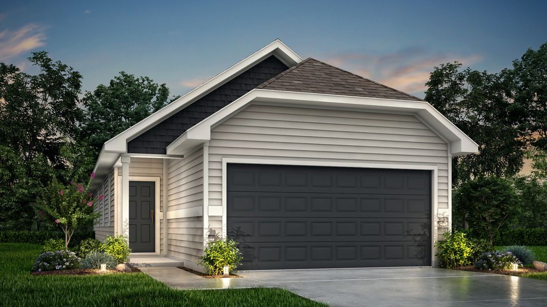 Representative exterior photo of a completed home built from the The Newcastle by Legend Homes in Katzer Ranch, Converse, TX (Image 20).
