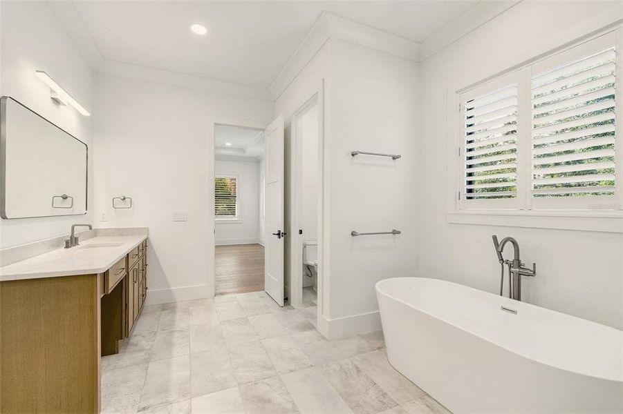 Furnished interior view inside a new home in , Tampa (Image 38).