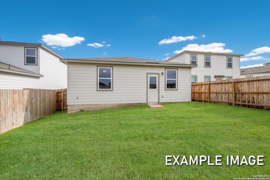 Exterior details and patio area of a home in Agave, San Antonio (Image 23).