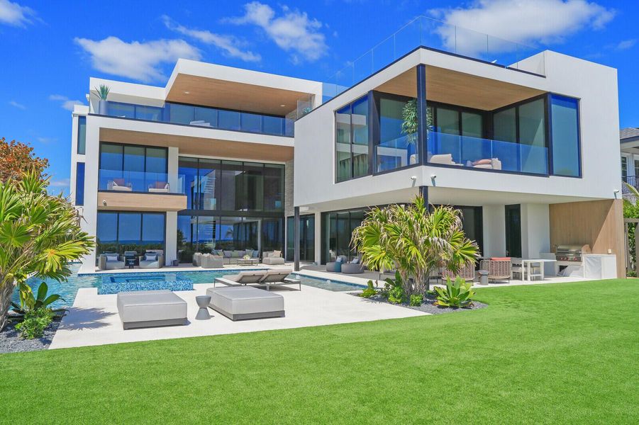 Front exterior of a new home in , Hillsboro Beach, FL, highlighting curb appeal (Image 25).