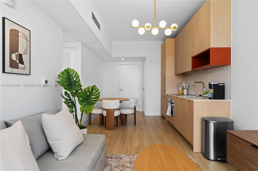 Furnished interior view inside a new home in , Miami (Image 8).