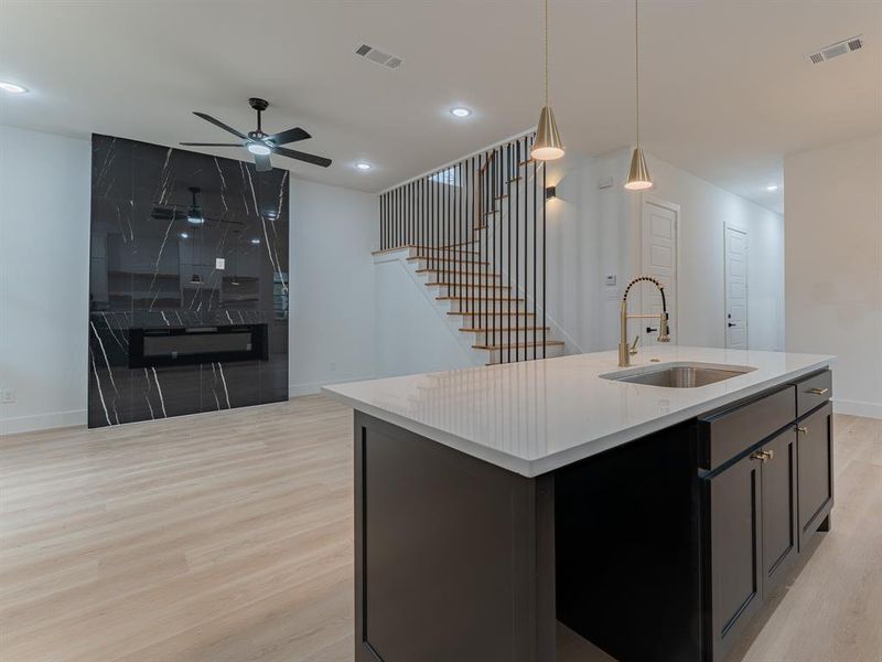 Furnished interior view inside a new home in , Dallas (Image 12).