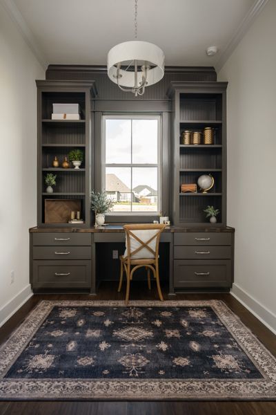 Furnished interior view inside a new home in Greens Prairie Reserve, College Station (Image 9). Furnished interior view inside a new home in Greens Prairie Reserve, College Station (Image 9).