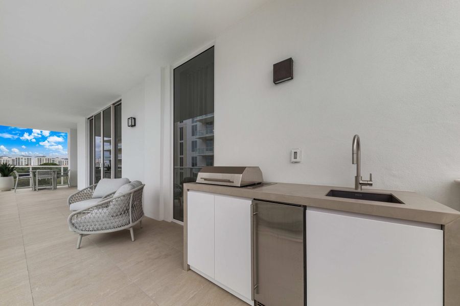 Covered Balcony With Summer Kitchen Covered Balcony With Summer Kitchen