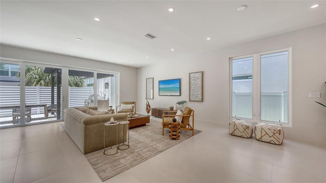 Furnished interior view inside a new home in , Sarasota (Image 12).