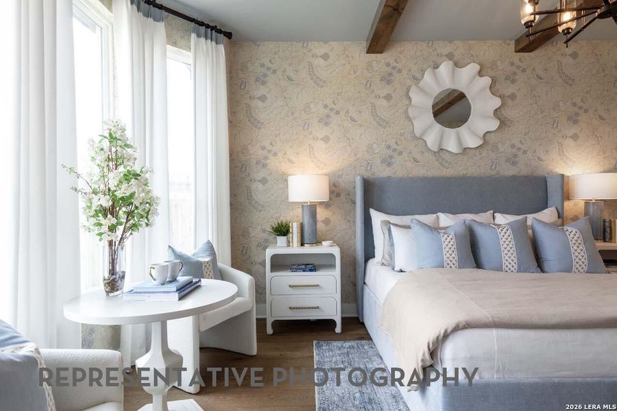 Furnished interior view inside a new home in Davis Ranch, San Antonio (Image 28).