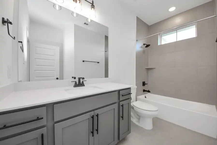 Furnished interior view inside a new home in Elyson, Katy (Image 18).