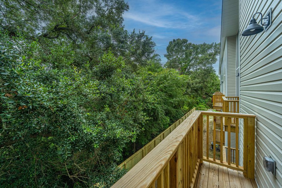 Exterior details and patio area of a home in , North Charleston (Image 27).