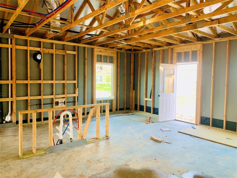 In-progress construction of a new home in Harrington Trails, New Caney, TX (Image 8). In-progress construction of a new home in Harrington Trails, New Caney, TX (Image 8).