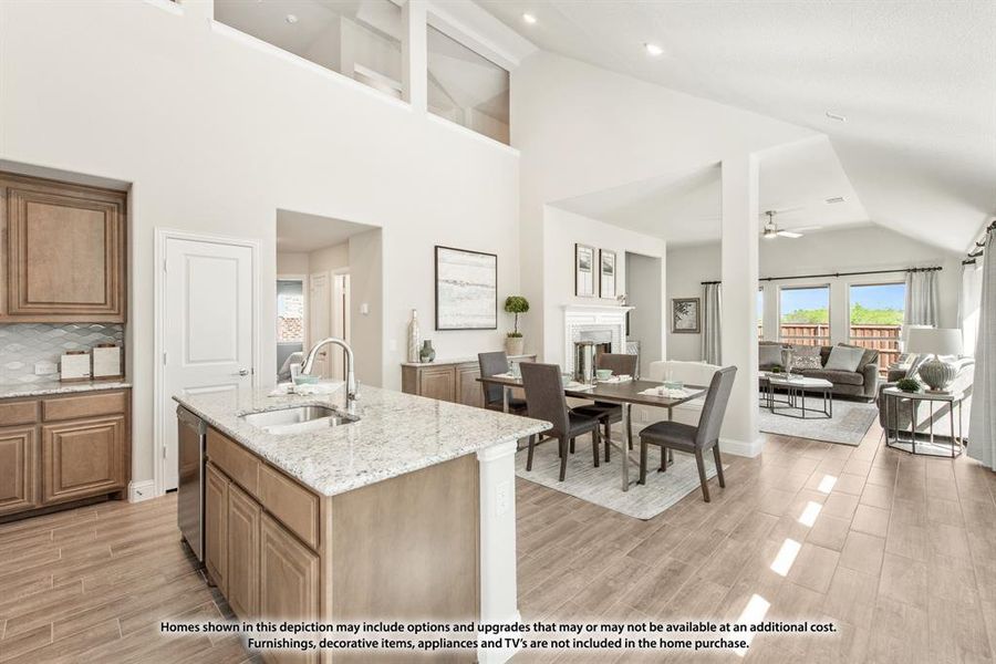 Furnished interior view inside a new home in Hunters Ridge, Crowley (Image 11).
