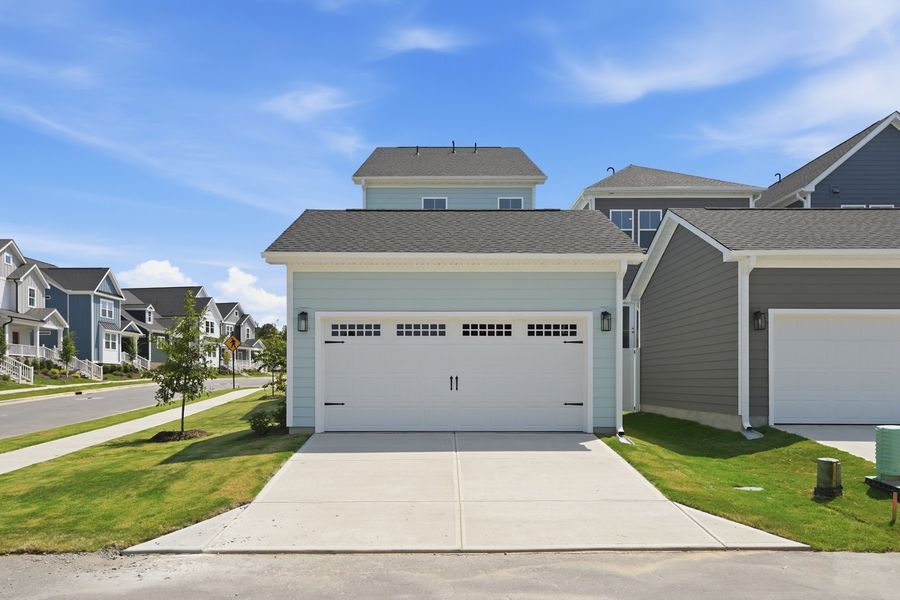 Representative exterior photo of a completed home built from the Blair by Brookfield Residential in Wendell Falls, Wendell, NC (Image 16).